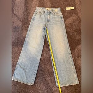 AMO NWT Frida Light Blue Wide Leg Jeans